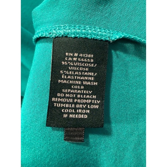 Lauren Ralph Lauren Sz L Green Cold Shoulder Dolman Sleeve Top Langenlook Luxury - Picture 2 of 9